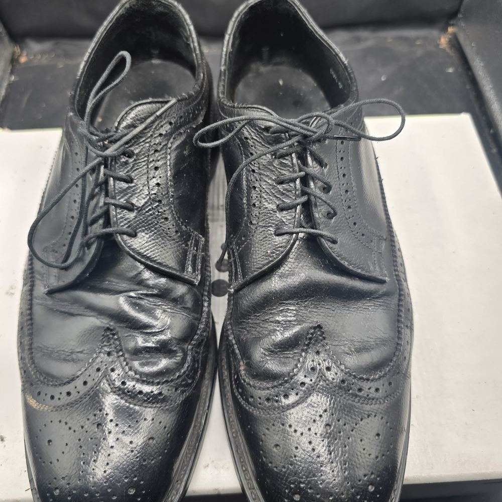 Brahma‎ Black Leather Oxfords